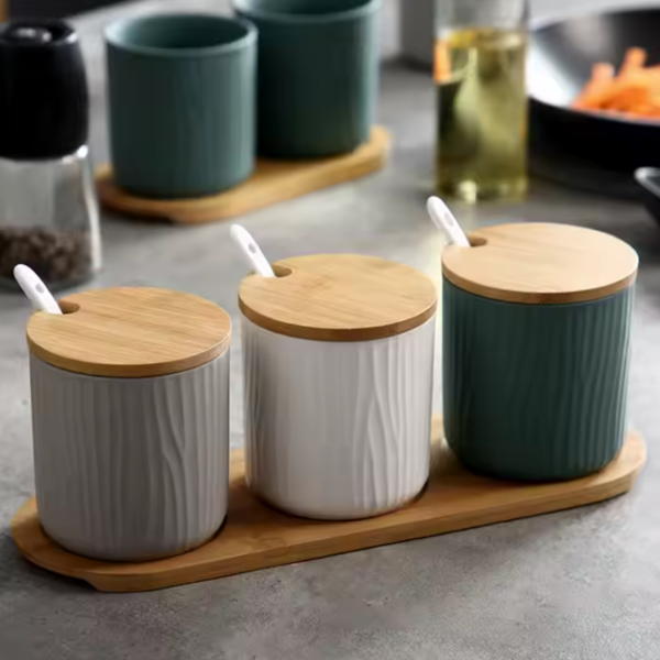 Lexi Spice jars with spoon