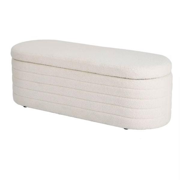 Isla Teddy Fur Storage Bench